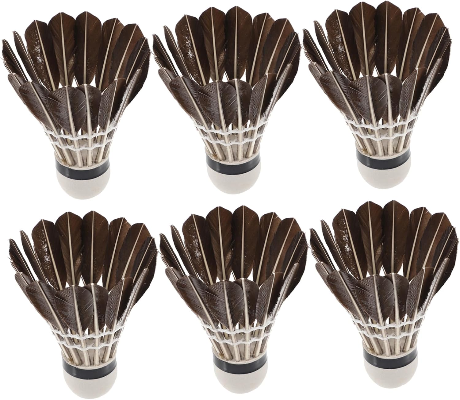 YARNOW 6pcs Training Badminton Shuttlecocks Badminton Accessories Outdoor Shuttlecocks for Boys and Girls