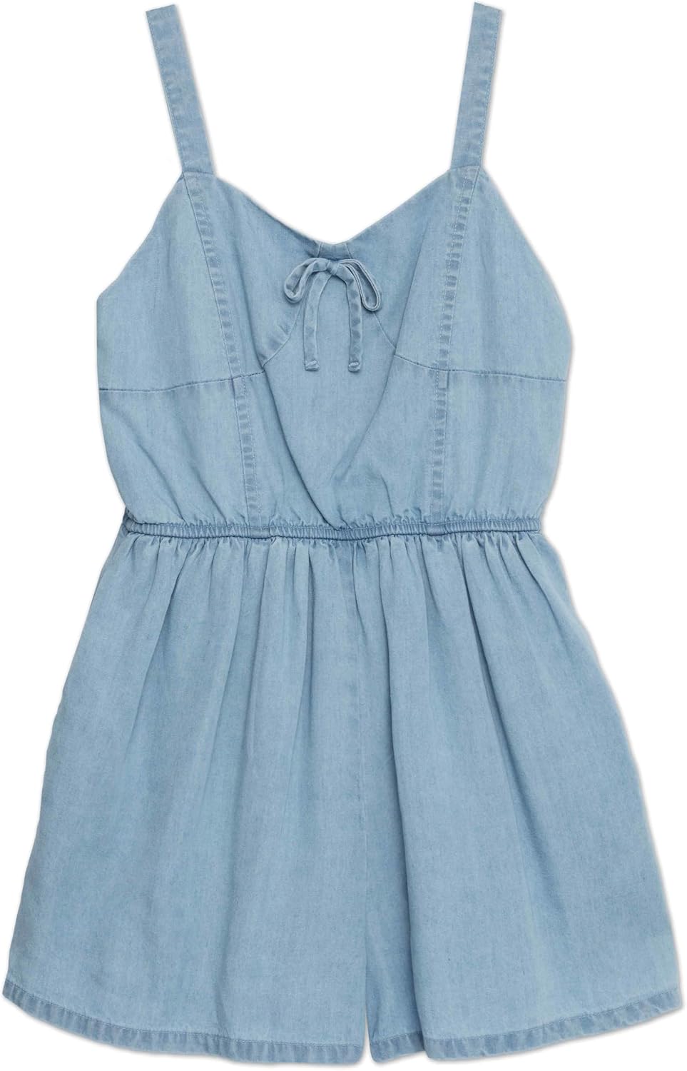 Speechless Girls' Sleeveless Smocked Back Romper