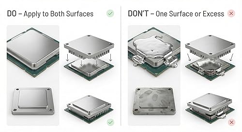 Miniatura 6 de Meta Online - Compuesto térmico de metal líquido de 0.05 oz, conductancia de 130 W/m'K, grasa térmica, listo para aplicar para PS5, CPU, GPU, pasta