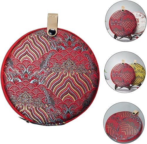 Miniatura 3 de Contenedor de pastel de té, bolsa de almacenamiento de pastel de té, artesanía tradicional que combina con muchos estilos domésticos