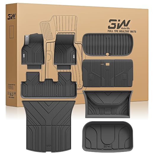 3W Tesla New Model Mats Seat Back Accseeories