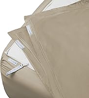 Vista 16 de QuickZip Paquete de Repuesto Fitted Plus: 1 Sábana Bajera (Base + Sábana con Cremallera) y 1 Sábana con Cremallera - Fácil de Cambiar, No se Saldrá