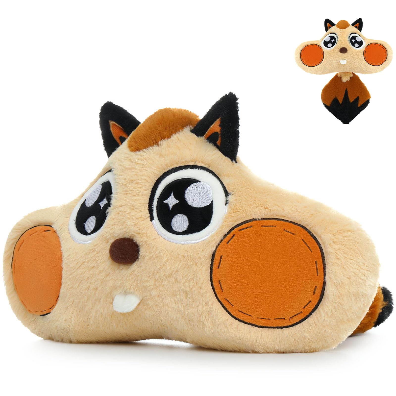 Squirrel Stuffed Animal, 17 inch Squirrel Plush Toy with Big Chestnut tail, Soft Squirrel Plush Pillow for Room Decor, Cute Stuffed Squirrel Gift for Girls Boy