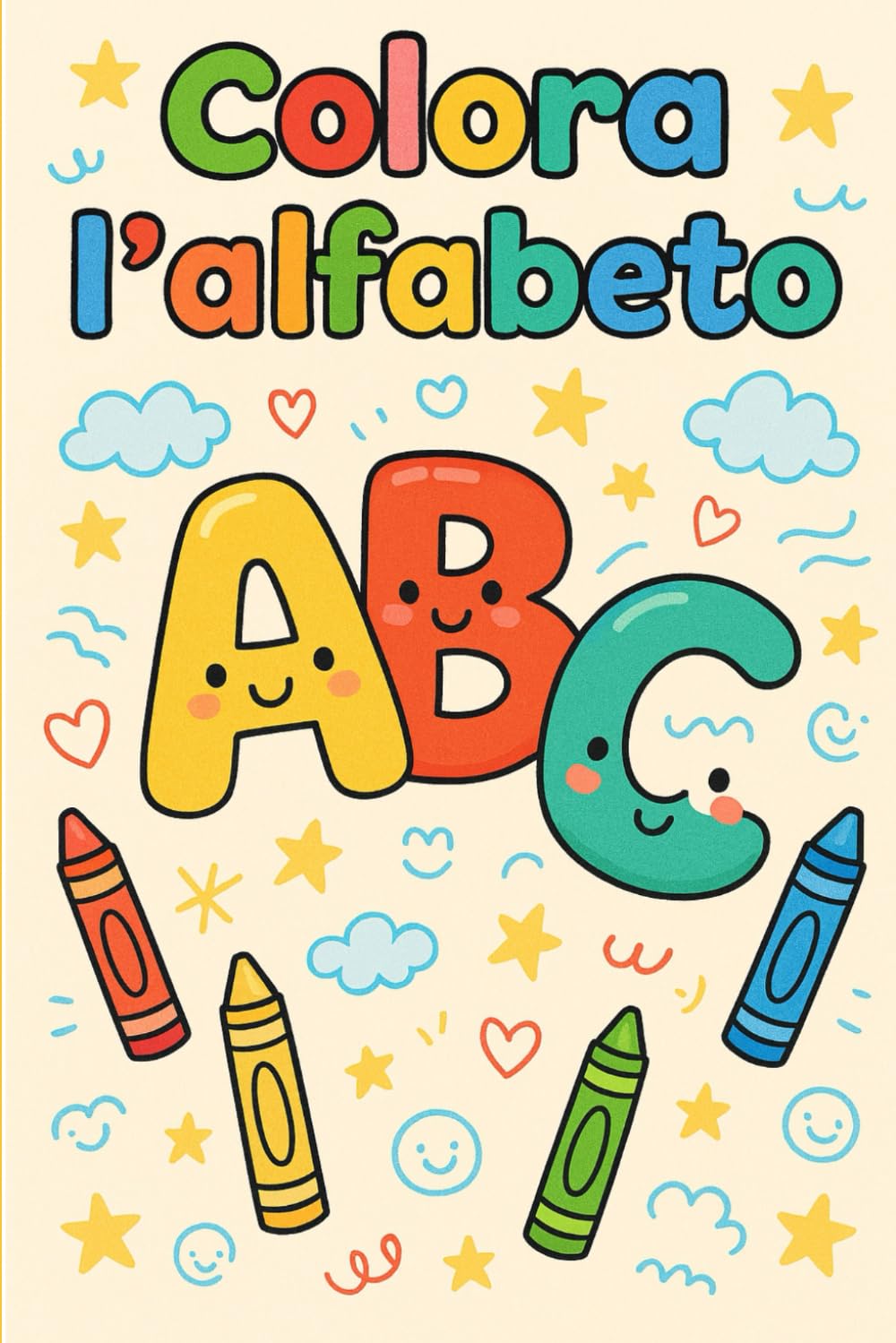 Colora l'alfabeto: Libro da colorare per bambini