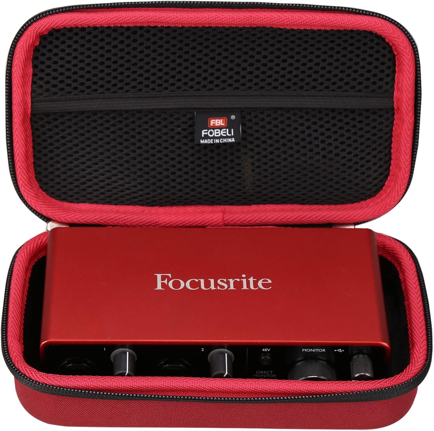 FBLFOBELI EVA Hard Storage Case Compatible with Focusrite Scarlett 2i2 3rd Gen USB Audio Interface (Case Only)