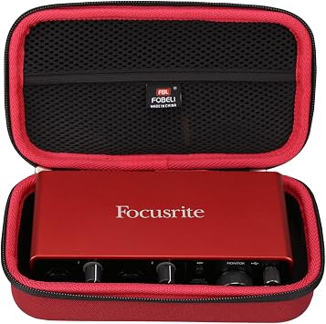 FBLFOBELI EVA Hard Storage Case Compatible with Focusrite Scarlett 2i2 3rd Gen USB Audio Interface Case Only