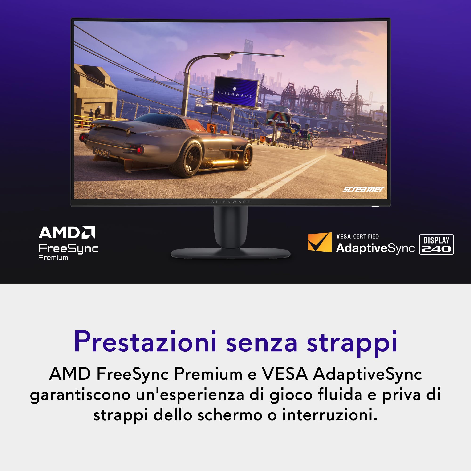 Alienware 32 Monitor Gaming - AW3226DM, QHD (2560x1440), 240Hz, VA