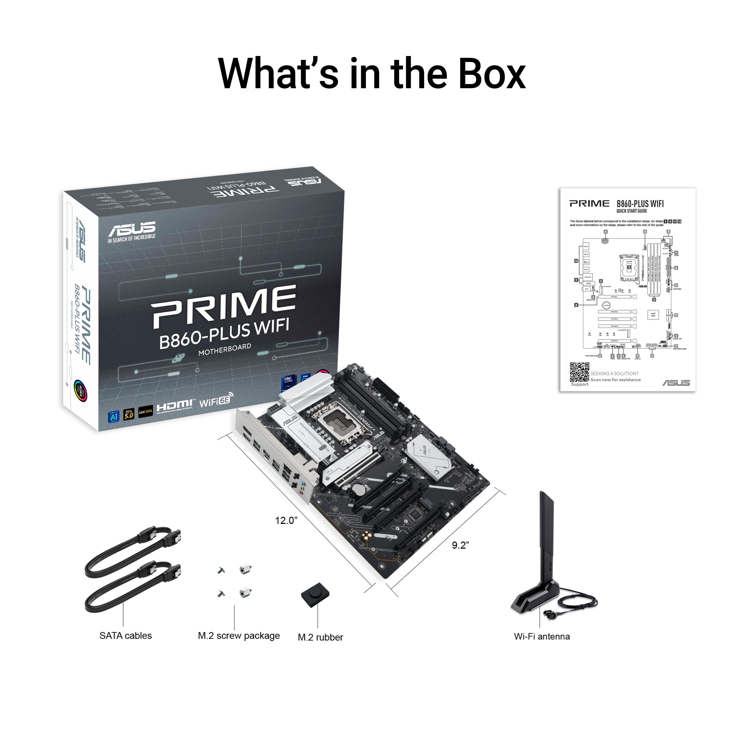 Amazon.com: ASUS Prime B860-PLUS WiFi B860 LGA 1851 ATX