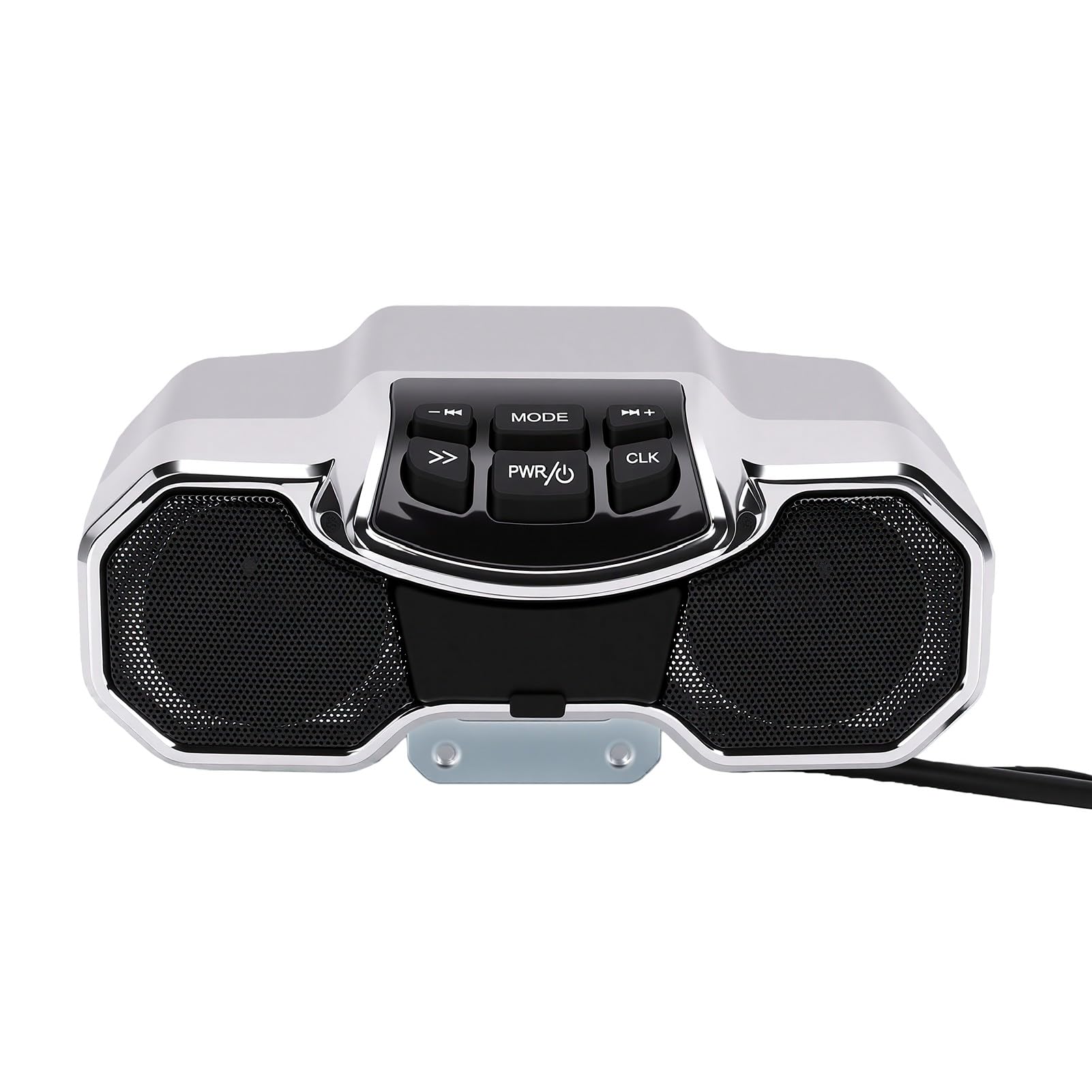 POENVFPO Motocyklowy Głośnik Bluetooth, Wodoodporny Subwoofer z Odtwarzaniem MP3 USB na kierownicę