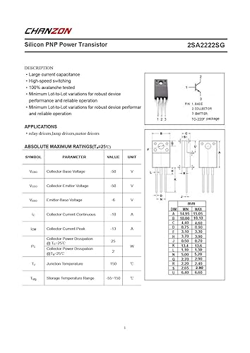 Miniatura 10 de 50 piezas BC550C BC560C (25 piezas BC550C + 25 piezas BC560C) TO-92 surtido de transistores de conexiones bipolares - BJT PNP + NPN