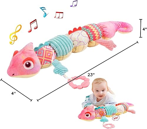 Miniatura 7 de Juguete musical de peluche para bebé, sonajeros arrugados y mordedores, juguetes sensoriales infantiles de 0 a 6 meses, juguetes de peluche para el