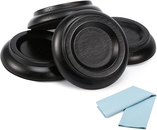 Moukey Klavieruntersetzer Hartholz StA ck Klavier Caster Cups Solid Caster fA r Klavier Schwarz