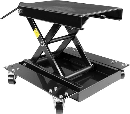 Miniatura 2 de Stark USA Gato central de motocicleta para motocicleta con carrito de ruedas, capacidad de 1100 libras, soporte de mesa Dolly