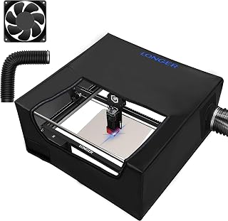 LONGER Laser Engraver Enclosure with Vent, Large Size Laser Cutter Machine Protective Cover for Most Laser Engraving Machine Insulates Against Smoke and Odor, Noise Reduction, Eye Protection