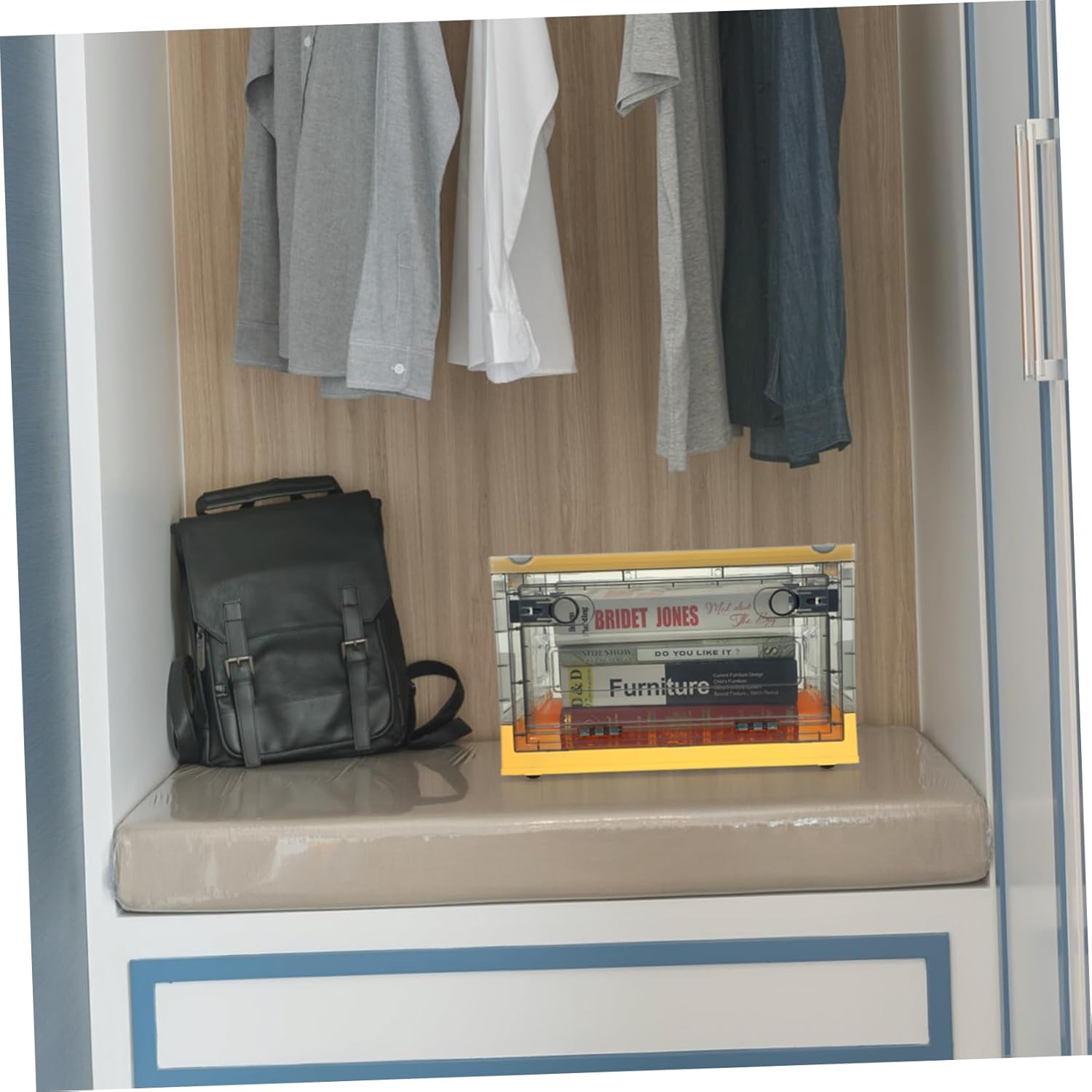 Multi Functional Large Capacity Plastic Storage Box with Lid Transparent Organizer for Household Jewelry Beads Tools Storage and Closet Organization