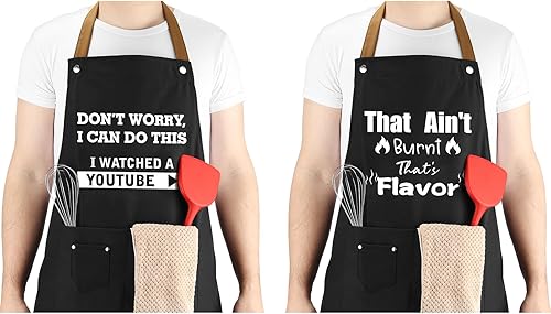 Regalos para hombres y mujeres, divertido delantal con 3 bolsillos para herramientas, correa ajustable para el cuello, impermeable, regalos para