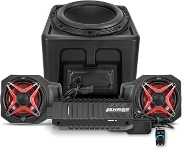 SSV Works RG4-Q3VRC 2018-2023 Polaris Ranger XP1000 Lighted 3-Speaker Audio System for Ride Command