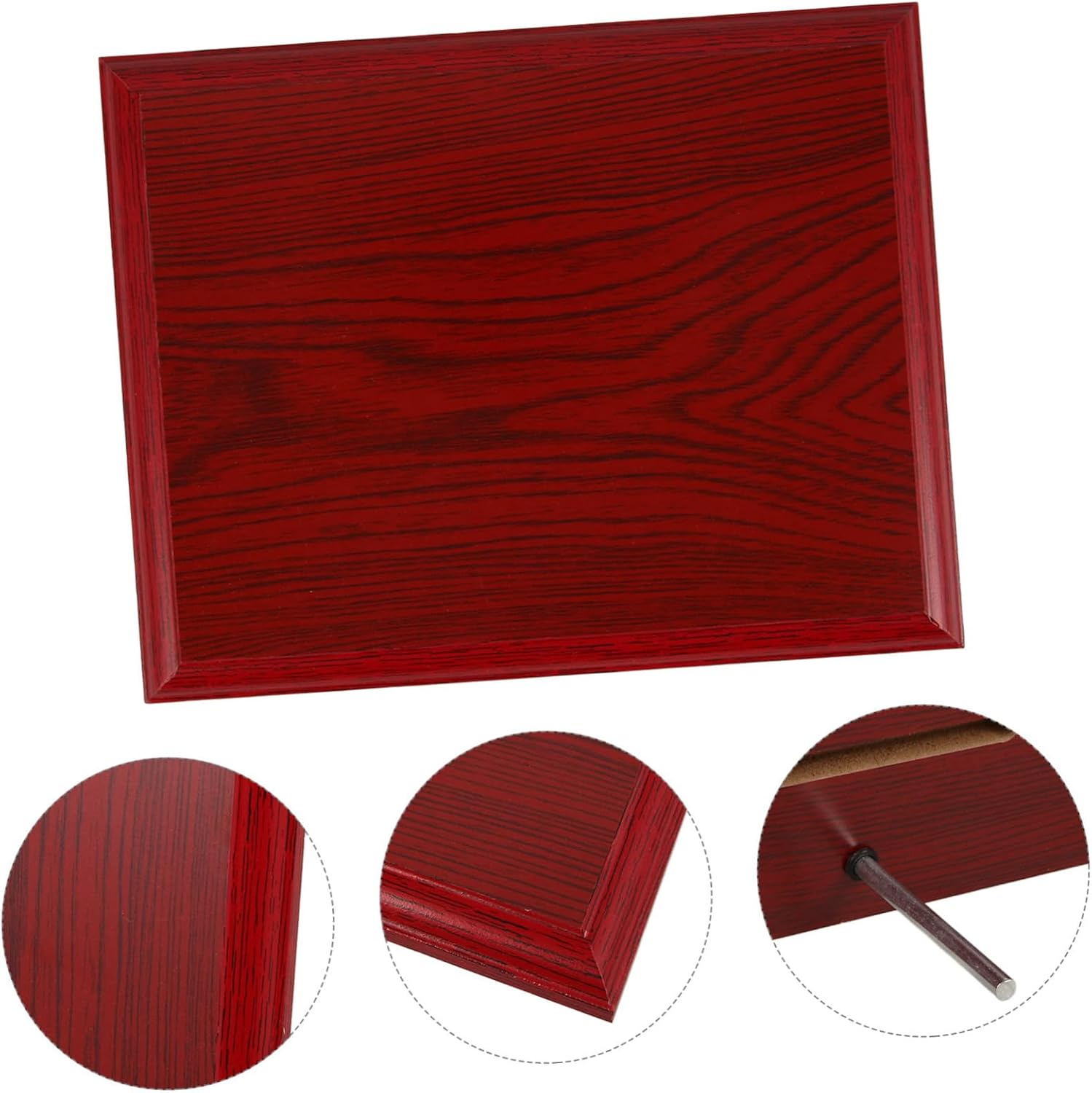 VICASKY Medal Display Holder for Awards and Certificates Elegant Walnut Plaque for Showcasing Medals and