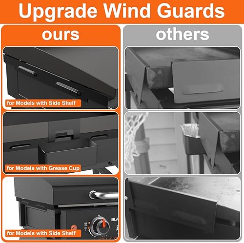 Miniatura 4 de BQMAX Protector de viento para plancha Blackstone de 36 pulgadas, protectores de viento para plancha Blackstone de 36 pulgadas y otras planchas,