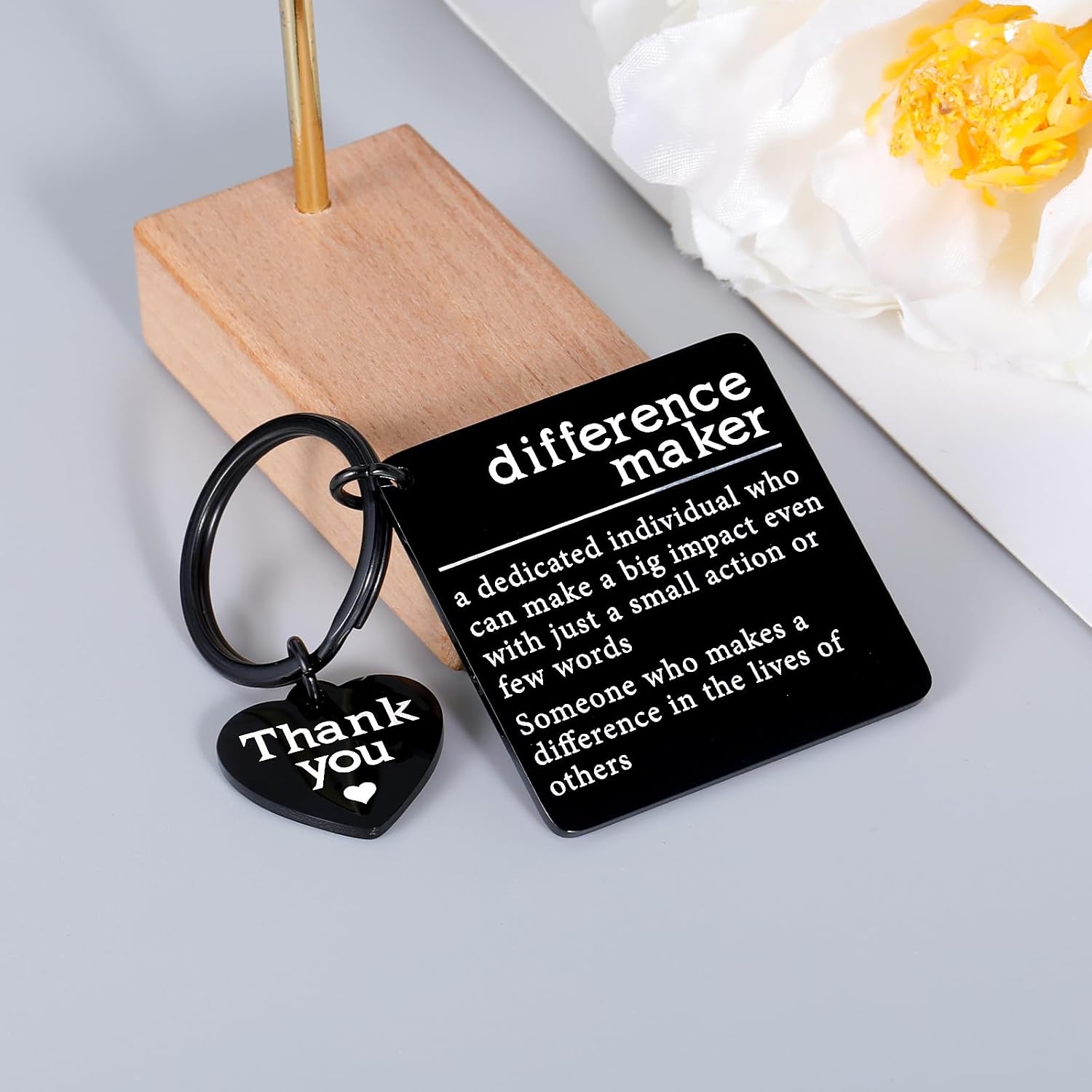 Difference Maker Keychain, Coworker Gifts for Women, Cool Gifts for Bosses, Staff Appreciation Gifts, Administrative Professional Day Gifts, Employee Coworker Staff Gifts Keychain, Social Worker Gifts