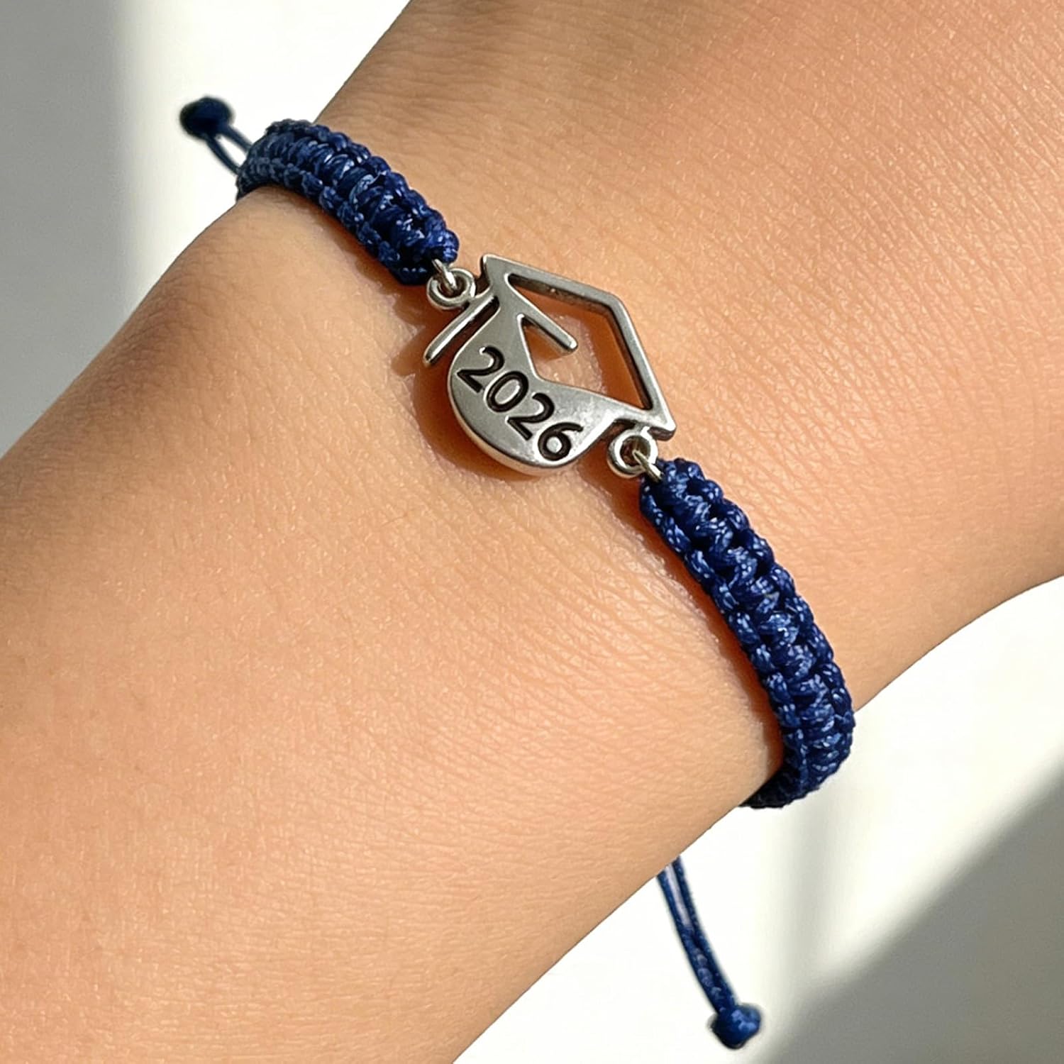 2026 Graduation Handmade Bracelet, Personalized Graduation Bracelet, Adjustable Woven Rope Bracelets for Friendship Thanksgiving Celebration Gift