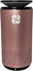 Purificador de ar portátil A2 UV e HEPA - 14 cm de altura, 325 ml. Ideal para viagens, no carro, mini purificador de ar, ouro rosa.