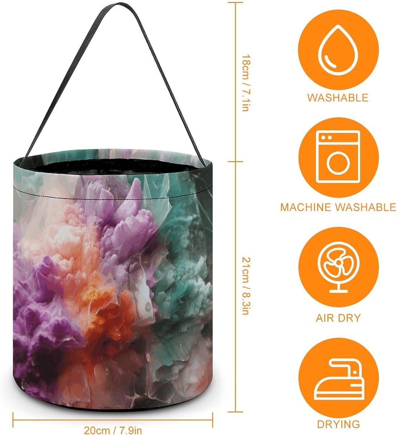 Colorful Halloween Candy Bag Trick Or Treat Bucket image 4
