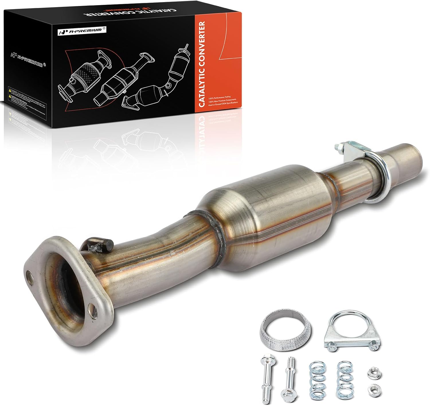 A-Premium Rear Catalytic Converter Kit Direct-Fit Compatible with Toyota Highlander 2004-2007 & Lexus RX330 2004-2006, 3.3L, EPA Compliant, Replace# 1742031180, 1742020350