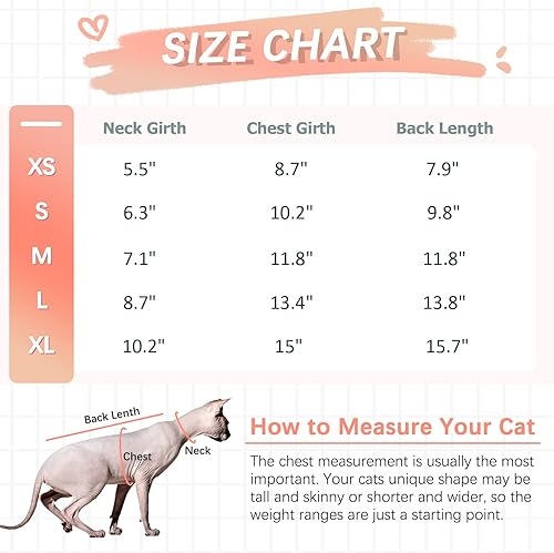 Miniatura 4 de DENTRUN Sphynx - Suéter de invierno cálido para gatos sin pelo, lindo suéter de alta elasticidad, camisas de gatito, transpirable, para ocio,