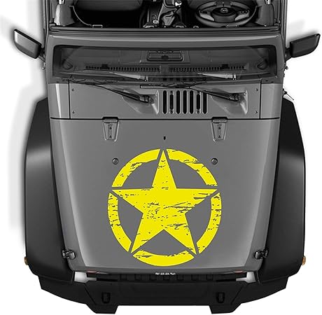 Amazon Csmdelay すべての車と互換性のある陸軍の軍用スターカバーオフロードステッカートラックビニールデカールトラックステッカー Hncsm Color Name 1 ガーニッシュ 車 バイク