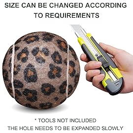 ANCKNE Walker Tennis Balls Precut Tennis Balls for Walkers 4PCS Walkers Legs Universal Precut Glide Balls, Heavy Duty Long Lasting Felt Pad Glide Coverings for Furniture Legs and FloorLeopard