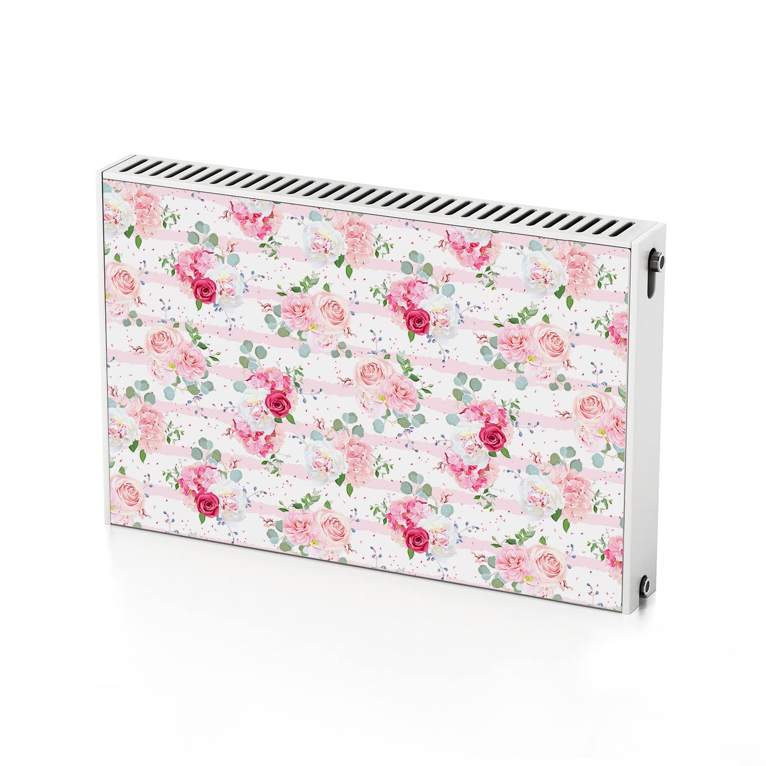 Cubierta del radiador magnética rosas 90x60 cm para ocultar manchas y proteger contra golpes