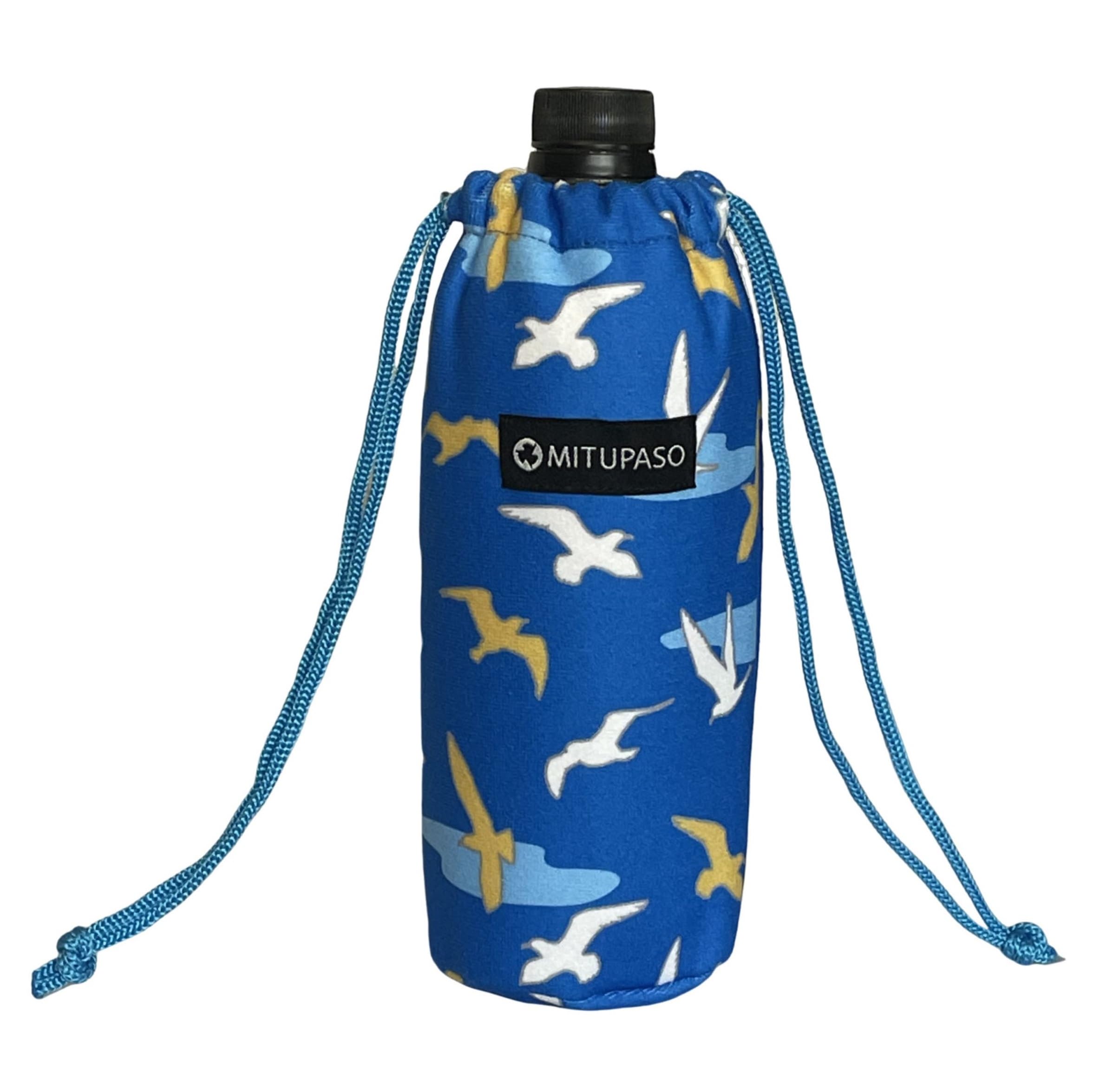 Amazon｜[MITUPASO] ペットボトルカバー ブルースカイ鳥 余裕の600ml+α
