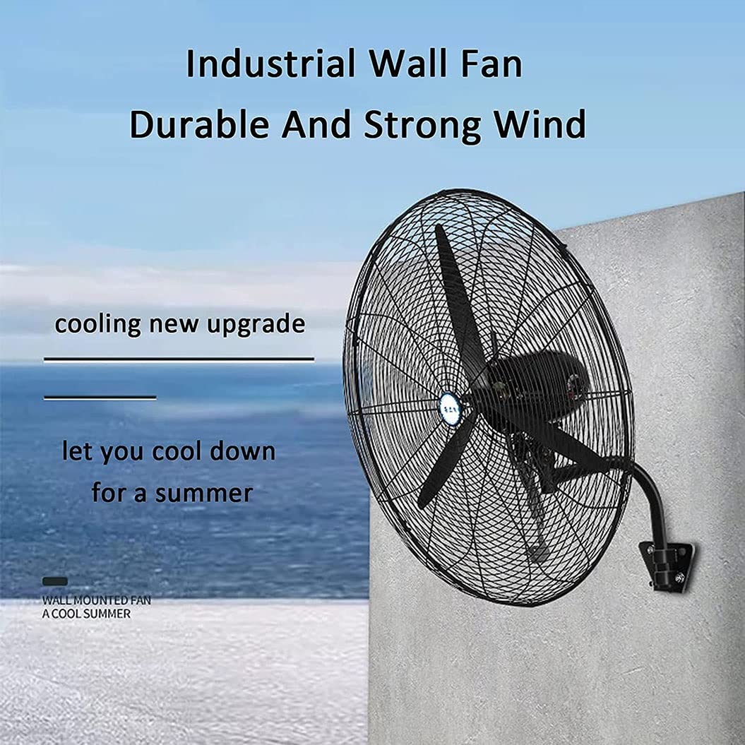 Ventilatore Da Parete Ad Alta Velocità, Industriale Ventilatore Oscillante A Parete, Oscillante A 120°,3 Velocità, Motore Potente E Silenzioso, Per Famiglia/Ristorante/Bar/Garage ( Size : 55cm/21in )
