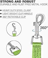 Vista 3 de Correa de entrenamiento para perros de 15 pies, 20 pies, 30 pies, 50 pies, 100 pies, correa extra larga para perros con mango acolchado para razas