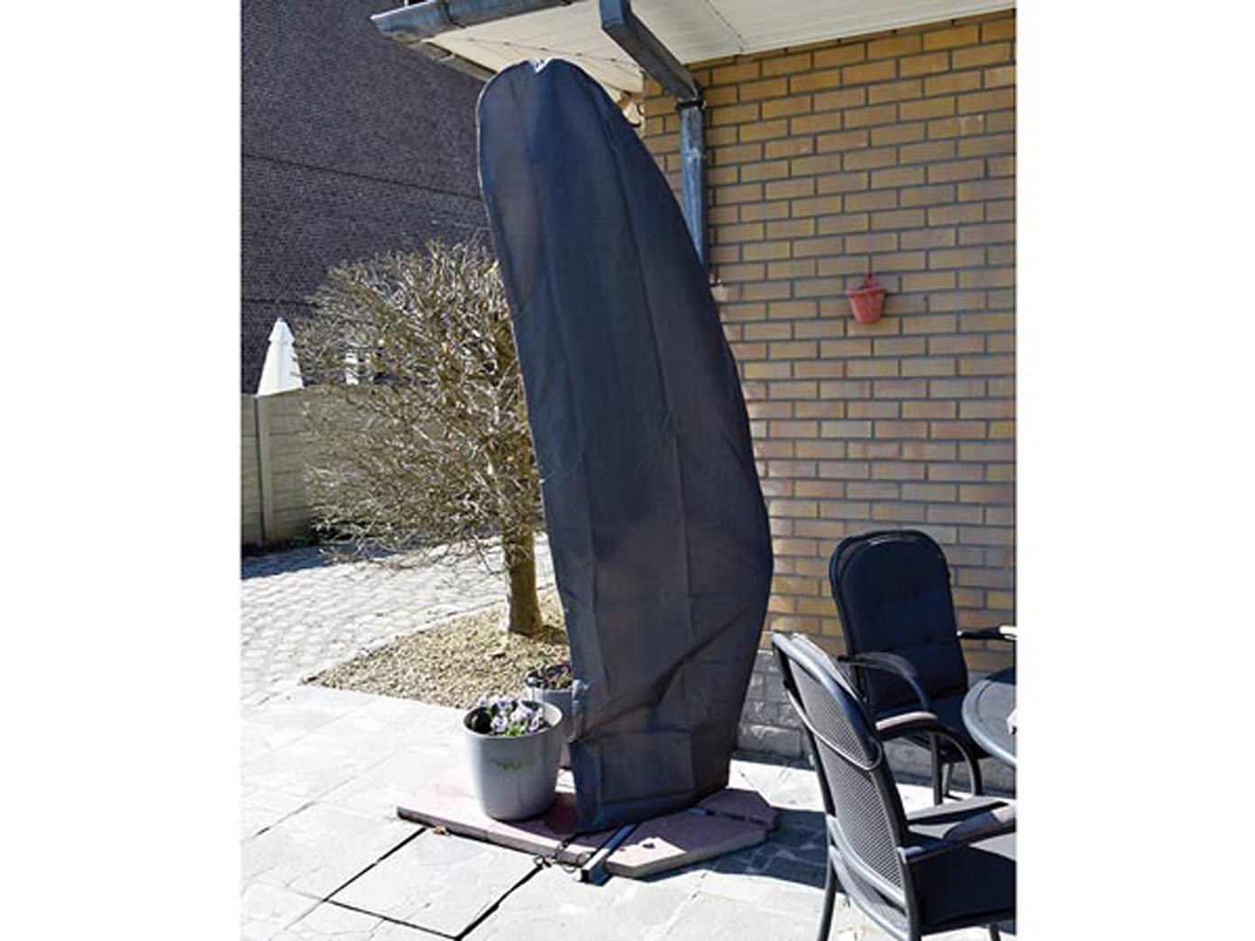 Housse D'Extérieur pour Parasol À Bras Libre Ø Max. 350 Cm