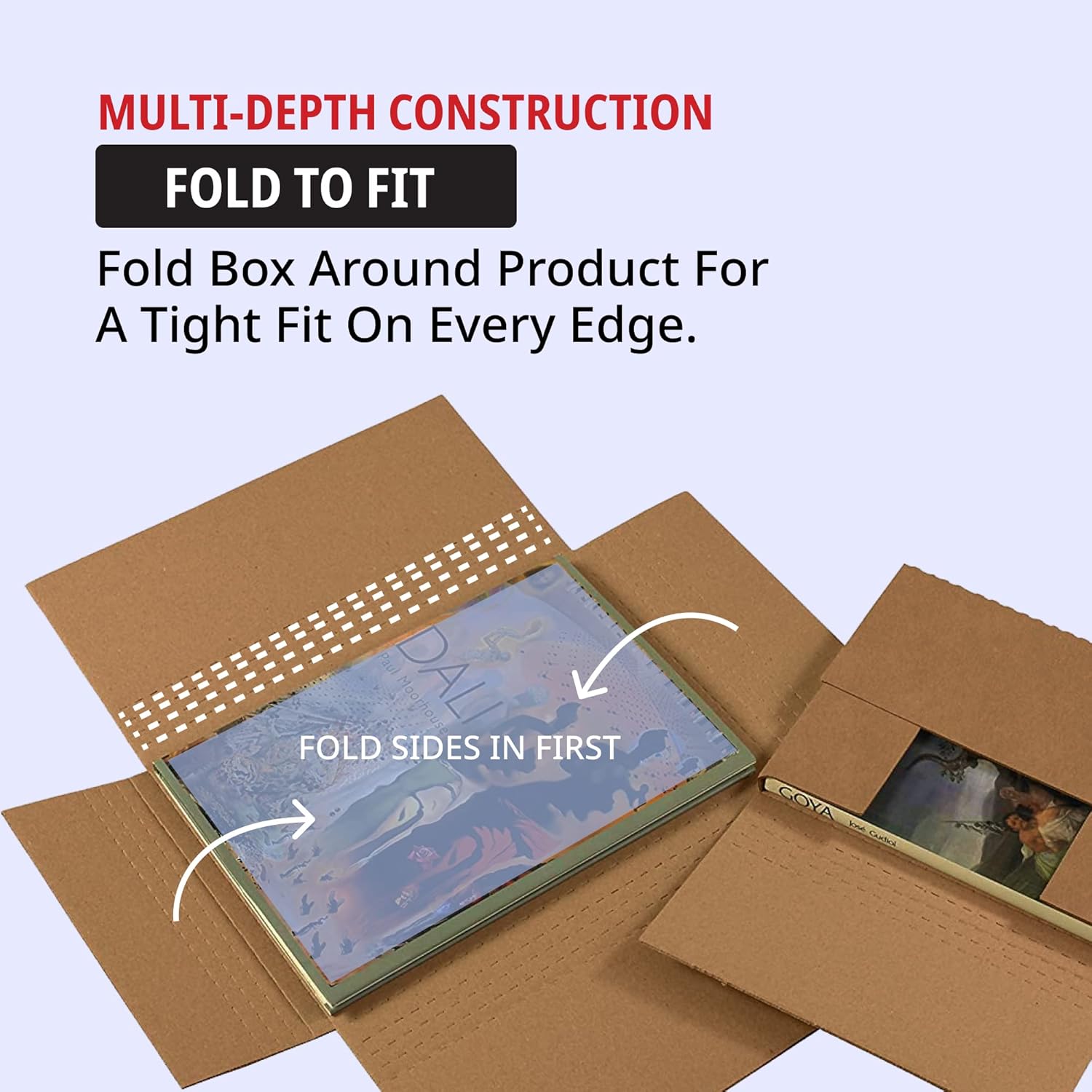 Tape Logic Literature Mailer, 12 1/8" x 9 1/8" x 2", Kraft (Pack of 50) Easy-fold mailer document, catalog, brochures, books. 12 1/8" x 9 1/8" x 2" Kraft