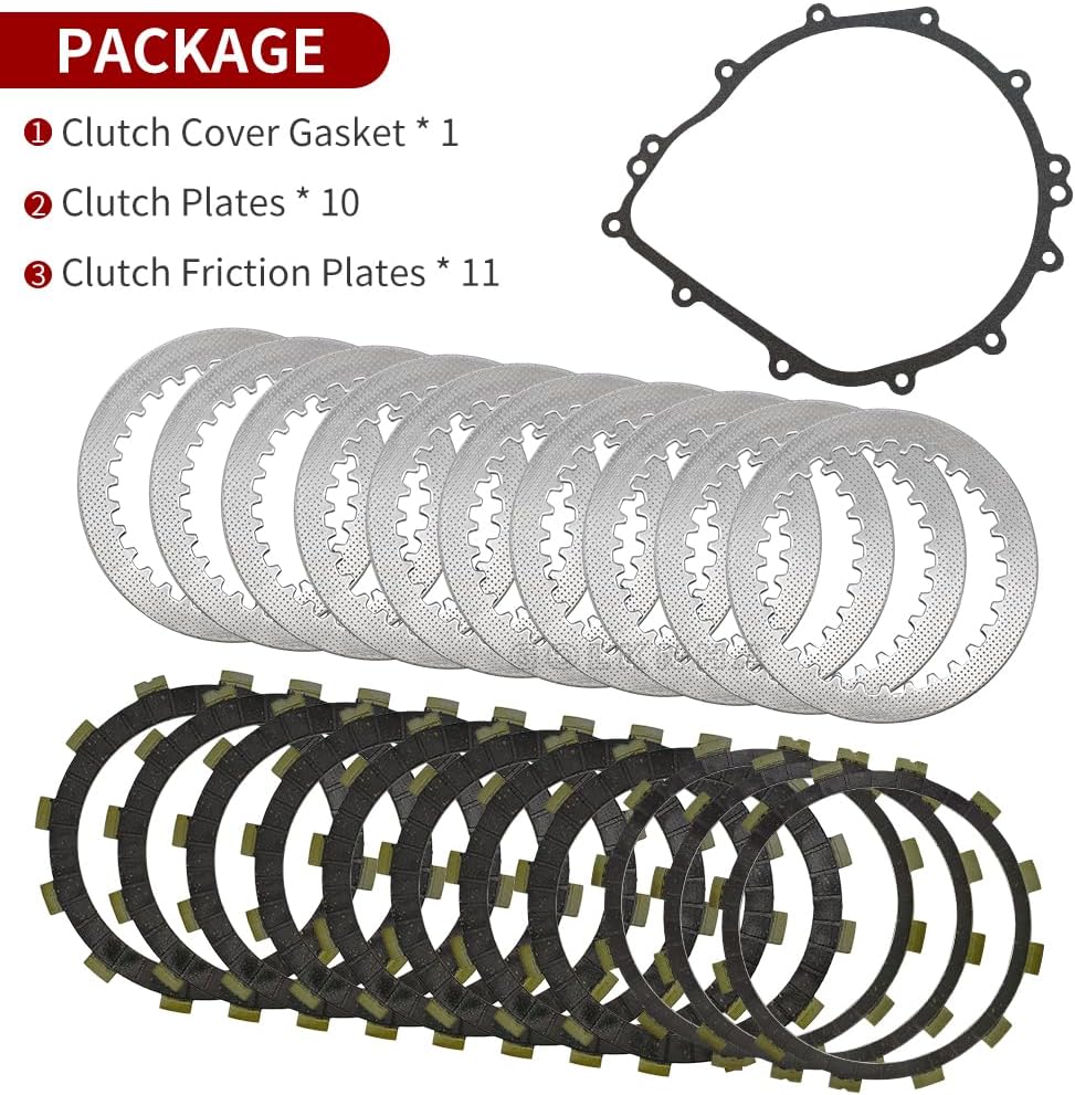 Clutch Kit & Friction Plate Spring Gasket Compatible with Yamaha YXZ1000 YXZ1000R EPS YXZ10YM 2016-2024