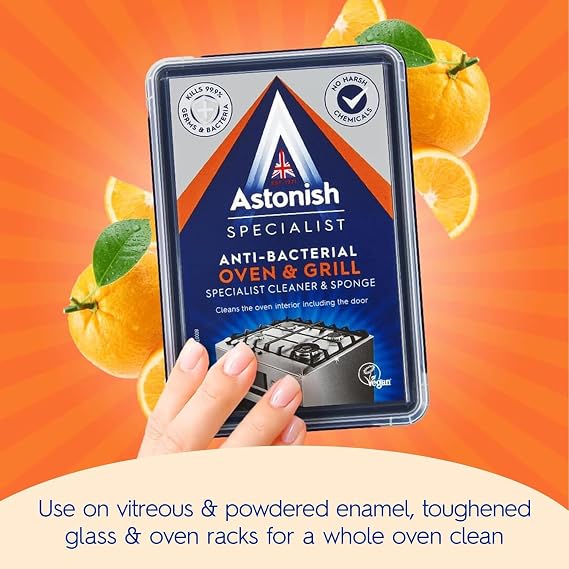 Astonish Oven & Grill Cleaner & Sponge, 250g