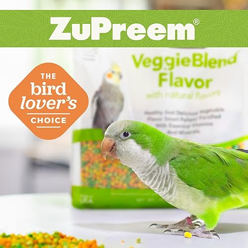 Miniatura 21 de ZuPreem Sensible Seed - Alimento para pájaros, cacatúa, tortolito, cuáquero, conuro pequeño, mezcla de semillas y pellets para aves medianas, mezcla