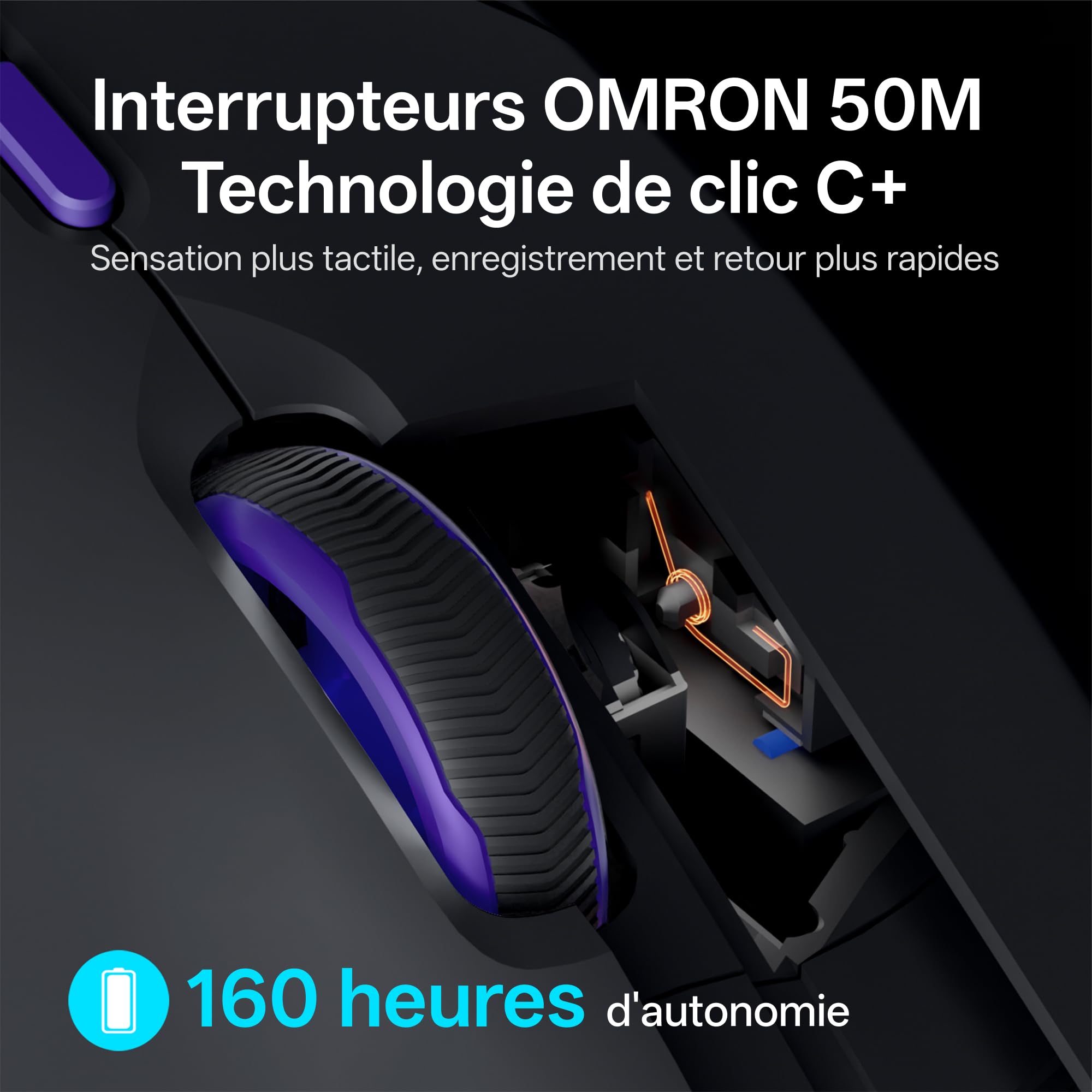 Rapoo VT9Pro 4K Souris Gamer sans Fil Ultralégère 68g, Paw 3398 26000 DPI