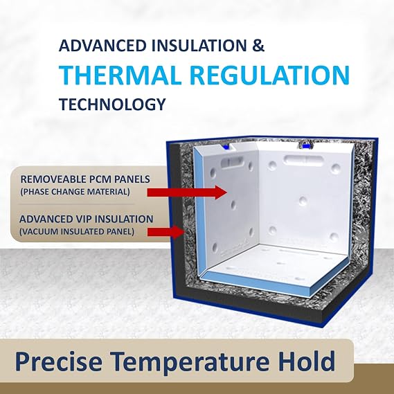 Cool Cube Portable Medical Cooler Refrigerator Temp 28C for Passive Refrigerated Fresh Vaccine Medicine Transport & Storage, Cold Chain Temperature Maintenance System VT-03 VT-08 VT-28