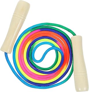 BESPORTBLE Wooden Colorful Skipping Rope Sports Toys Kids Playset Outdoor Chinese Jump Rope for Kids Party Game Toy Kids Chinese Jump Rope Chinese Jumping Rope Elastic Student Cotton Rope