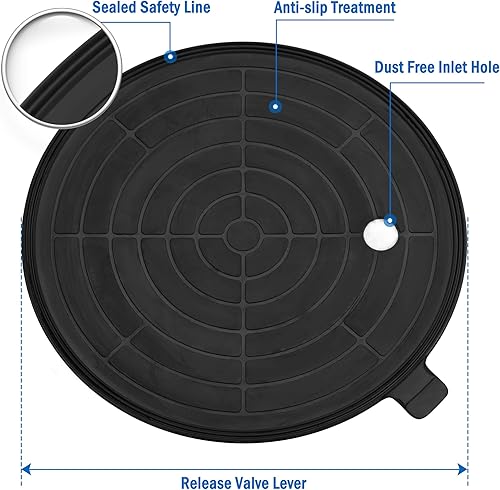 Miniatura 3 de Paquete de 2 ventosas de vidrio, 8 pulgadas, ventosa de vidrio resistente de 8 pulgadas, elevador de succión de vidrio de mano para elevación de
