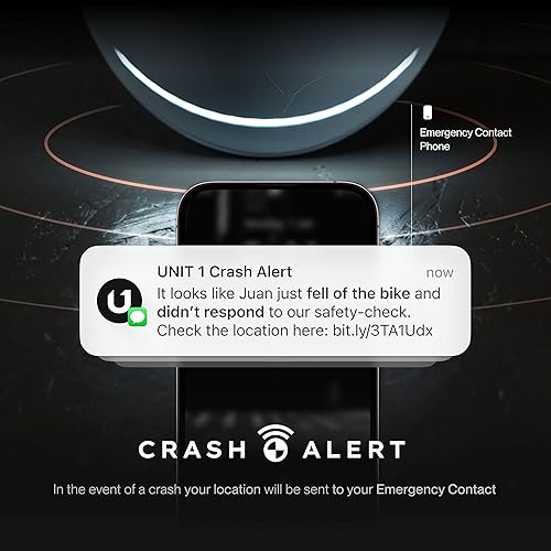 Miniatura 6 de UNIT 1 FARO Smart Bike Helmet MIPS Front & Rear LED Lights Crash Alert Turn Signals & Brake Lights Compatible w/Nav Remote Bike &