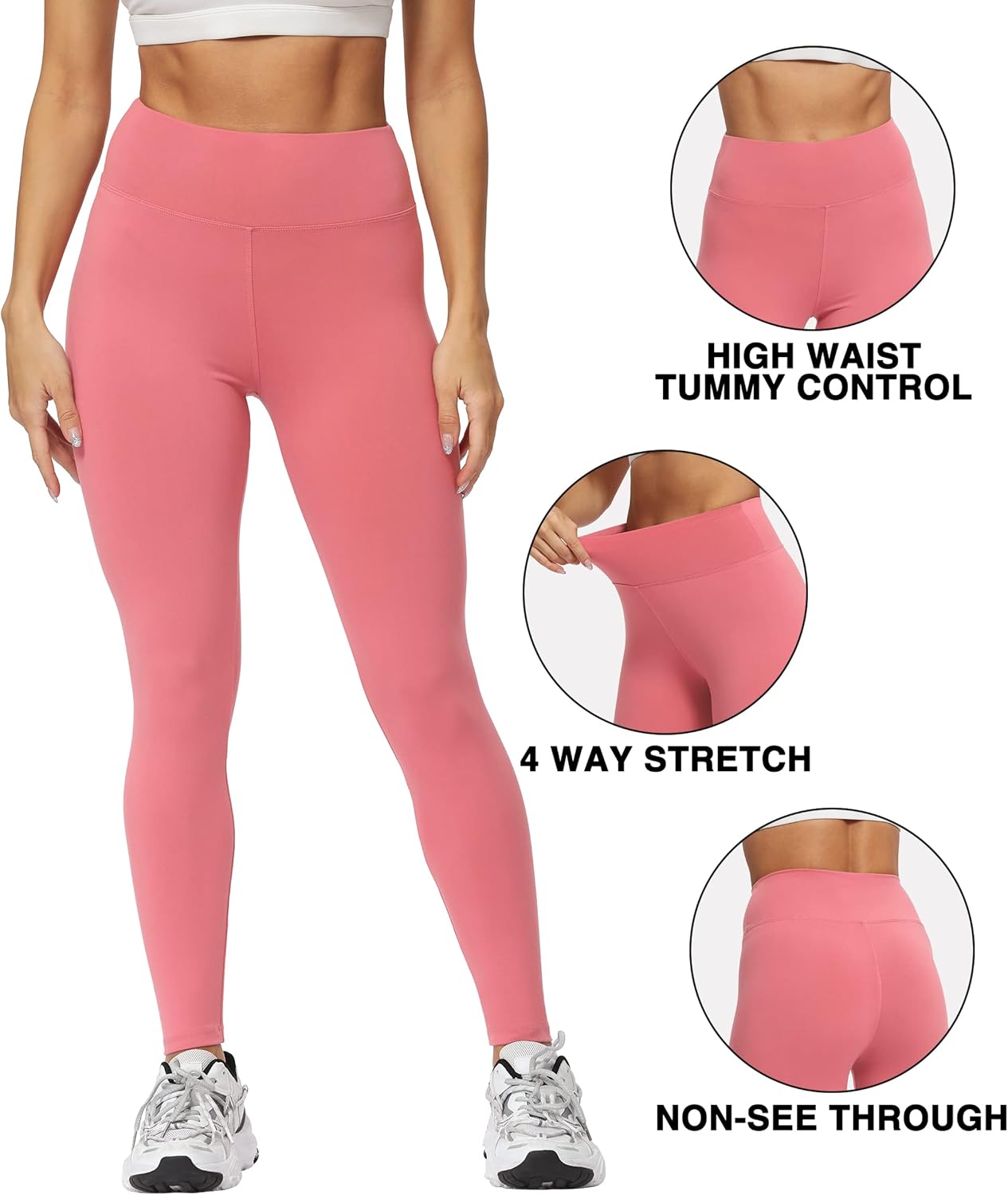 Natural Feelings Buttercloud High Waisted Leggings for Women Ultra Soft Stretch Slim Yoga Leggings - Image 5