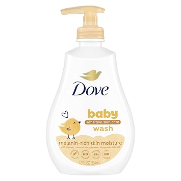 Baby Dove Sensitive Baby Wash Melanin-rich Skin Nourishment For Baby Bath Time Tear-Free and Hypoallergenic 13 fl oz