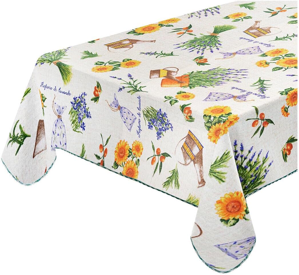 Tovaglia Antimacchia Emmevi Lavanda Shabby Chic 135x180 cm
