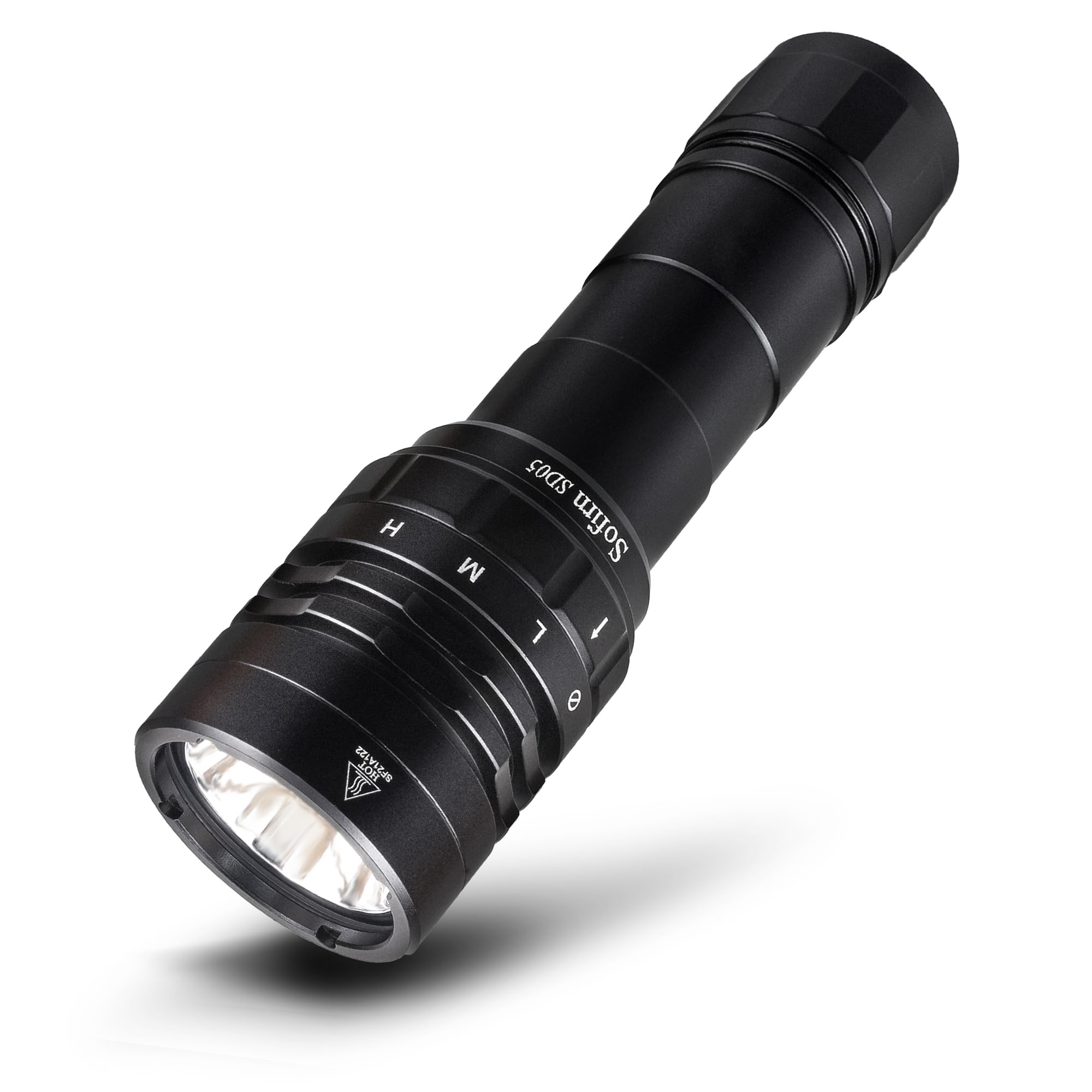 sofirn SD05 Tauchlicht 5000K, 3000 Lumen Naturweiß Unterwasser-Taschenlampe, IPX8 Wasserdicht 100M Tauchlampe, Magnetischer Ringschalter, 4 Modi für Rifftauchen & Unterwasserfotografie