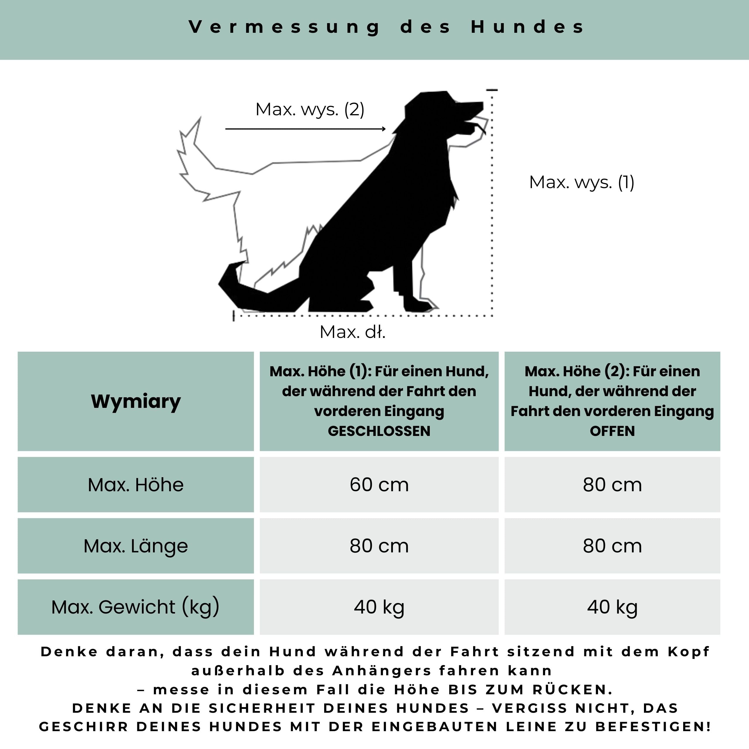 Fahrradanhänger Hund Katze bis 40 kg Fahrradanhänger PETRIVE Active ONE